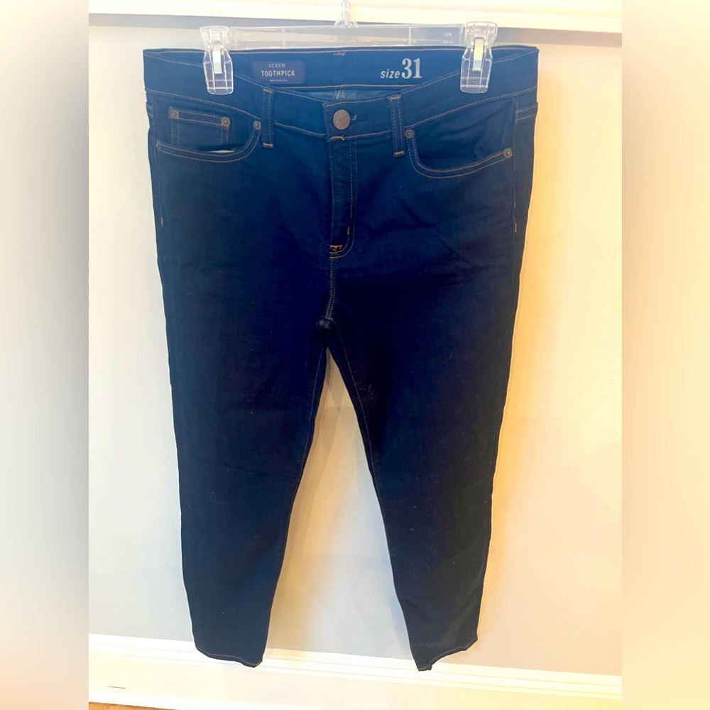 J Crew toothpick denim, size 31, worn once